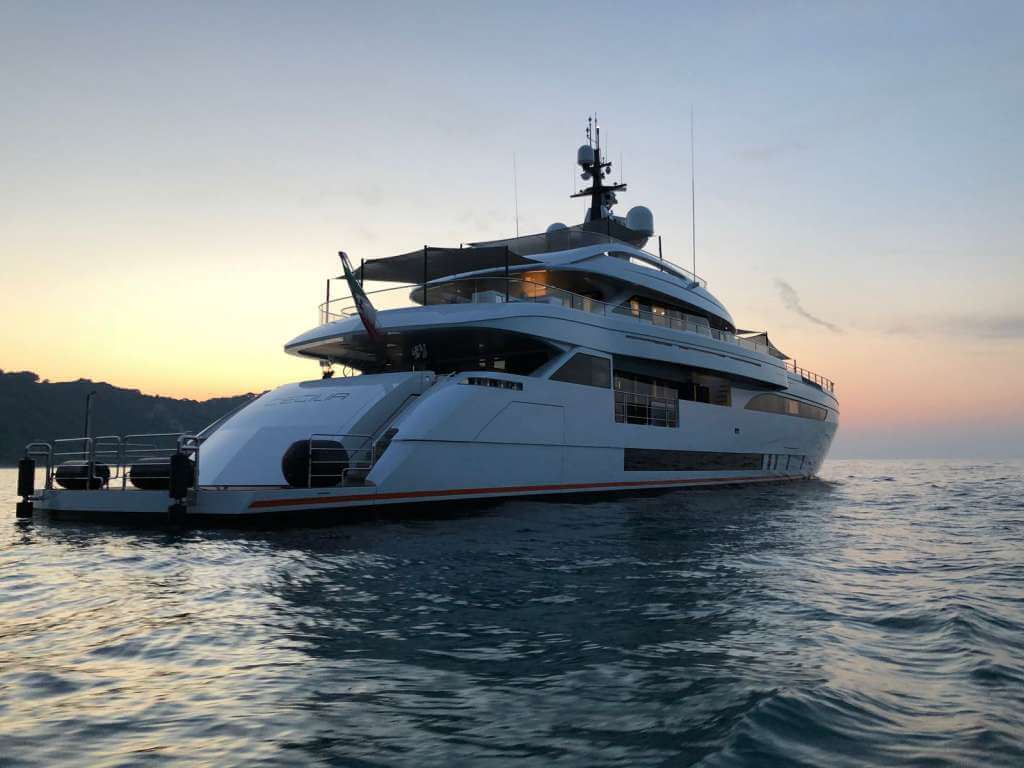 50-metre superyacht Cecilia by Wider on her sea trials