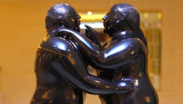 The “Dancing Couple” by Botero