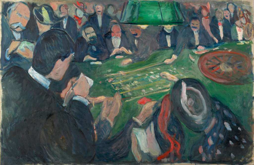 Edvard Munch - At the Roulette Table in Monte Carlo