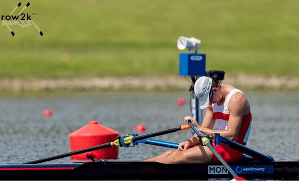 Monaco’s Quentin Antognelli at Rowing Championships in Shanghai
