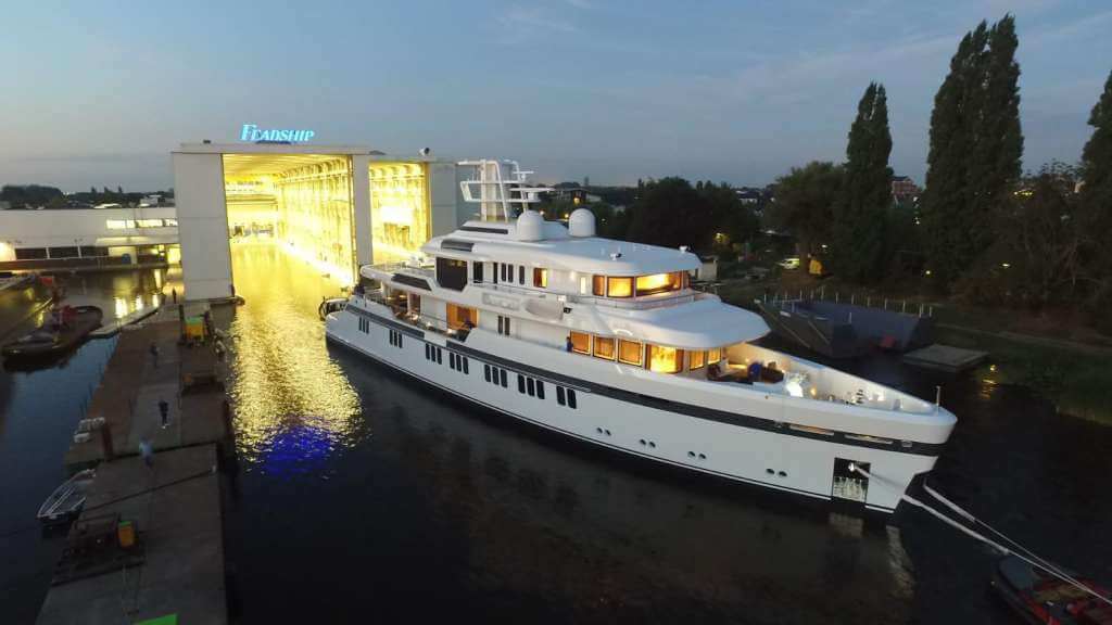 First ice-class Feadship leaves construction hall