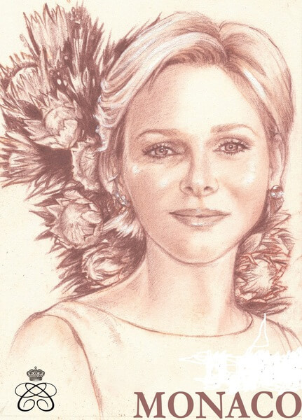 Princess Charlene stamp Monaco