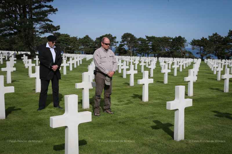 Prince Albert commemorates Battles of Normandy