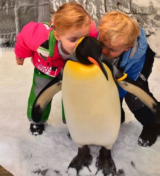 Princess Gabriella and Prince Jacques visited a zoo