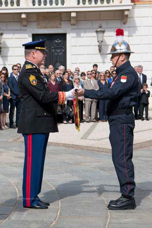 Princely Family of Monaco attended a handover ceremony