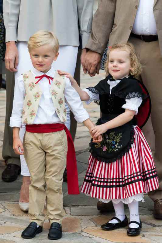 Prince Albert, Charlene and their children 