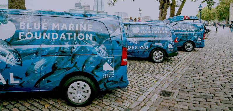 Blue Marine Foundation Cycle To The Palace In Support Of The Oceans