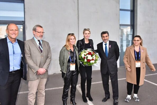 Princess Charlene watched Montpellier v Toulon rugby match