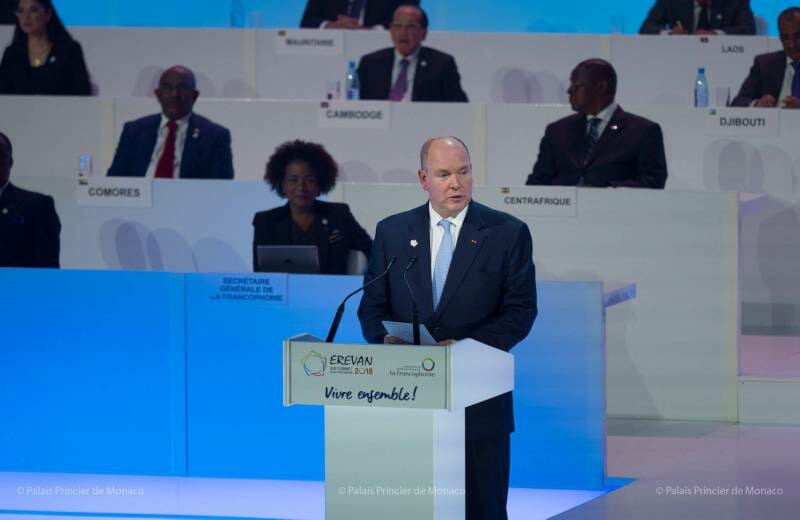 Prince Albert attends XVII Francophonie Summit