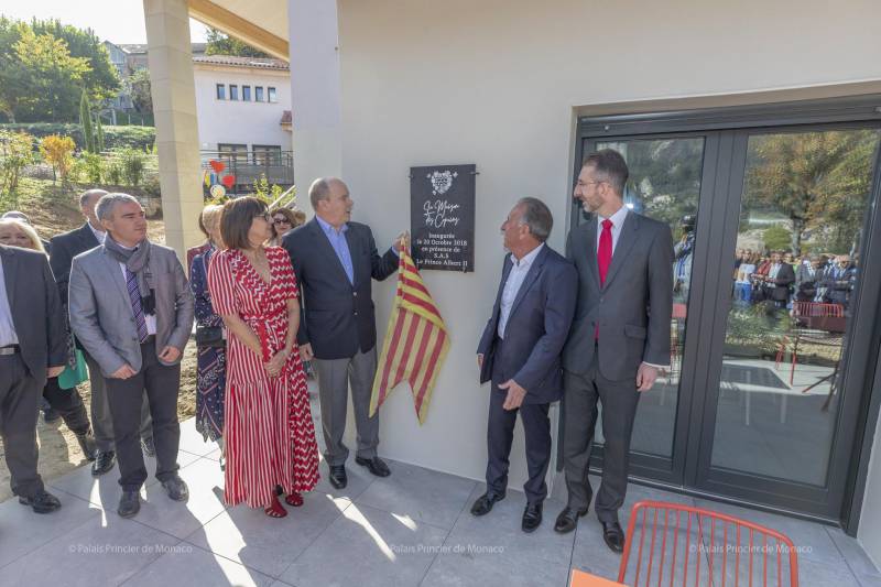 Prince Albert II inaugurates La Maison des Copains