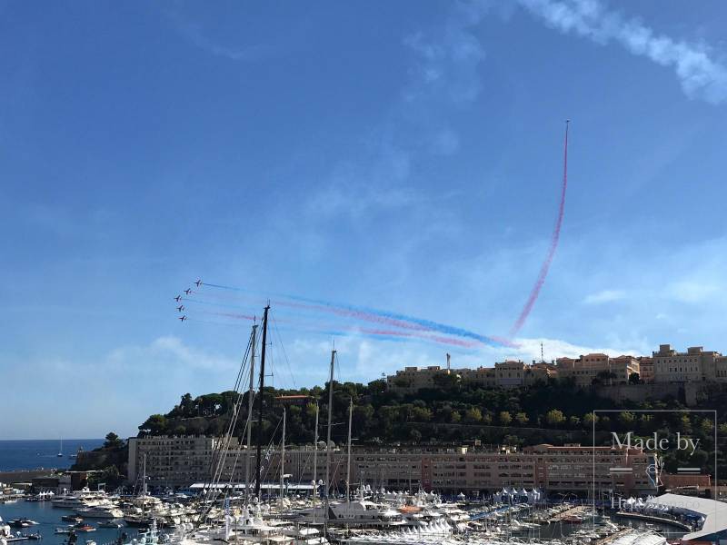 The Red Arrows Light Up The Skies Above Monaco