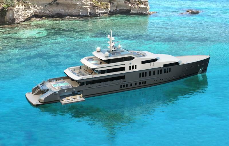 65-meter hydrogen-fueled superyacht concept by VSY