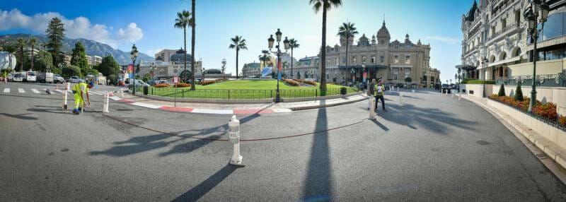 Traffic Scheme in the Place du Casino