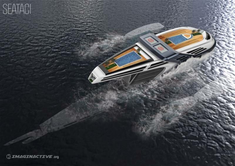 Seataci - this futuristic superyacht concept throws us back into 2016