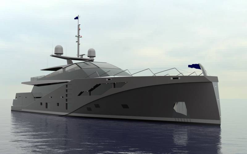 46-meter anti-radar superyacht project Stealth