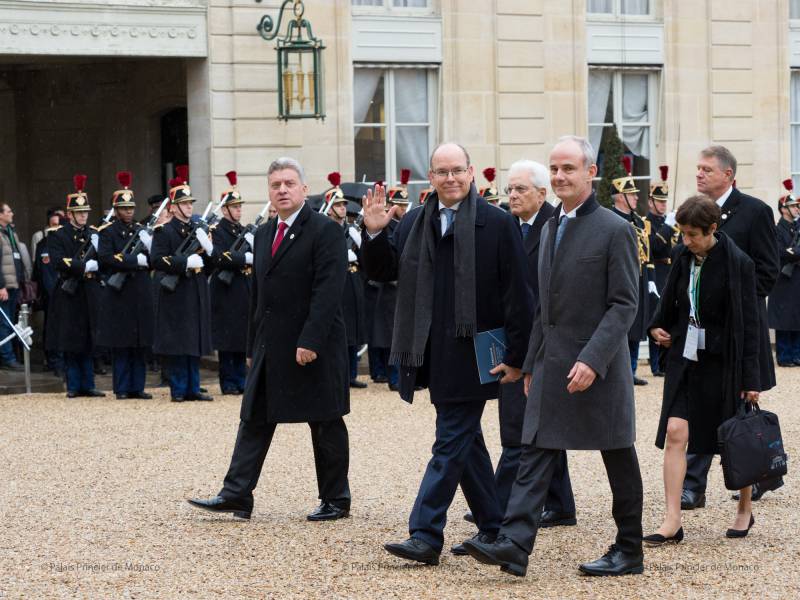 Princely Couple and President Macron gather for Remembrance Day