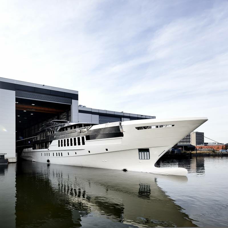 55-meter Project Castor by Heesen construction updates