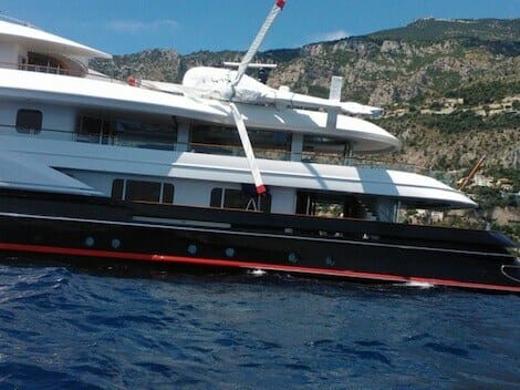 Megayacht Attessa IV collided with fisher boat causing death