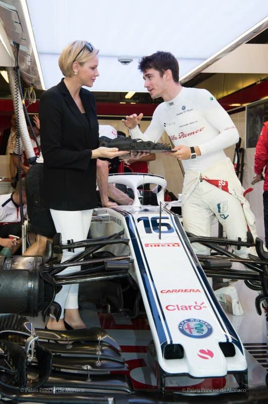 Princess Charlene attends Abu Dhabi Grand Prix