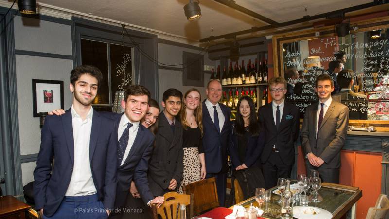 Prince Albert visits Cambridge