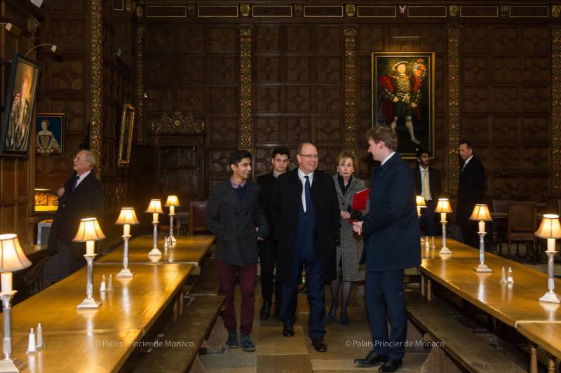 Prince Albert visits Cambridge