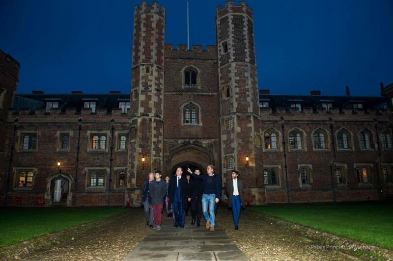 Prince Albert visits Cambridge