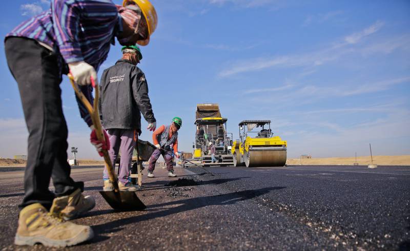 Road Improvements Prior To The Grand Prix