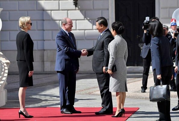 Prince Albert II and Princess Charlene hosted President Xi Jinping of China and his wife Peng Liyuan
