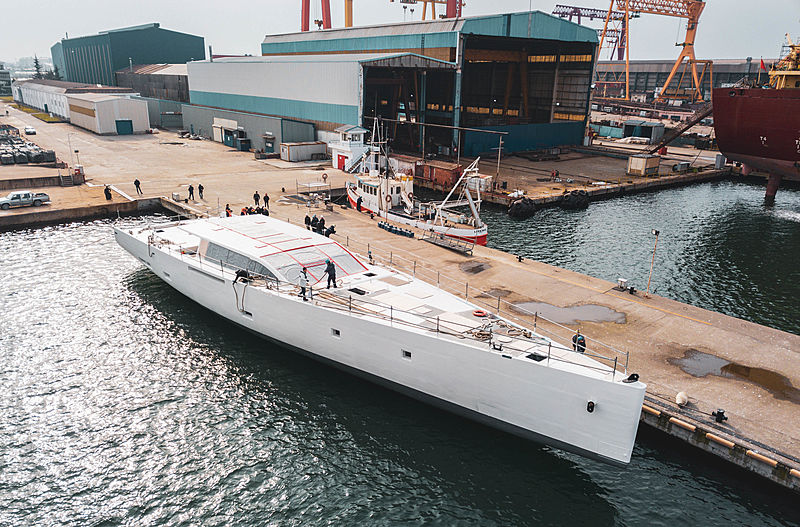 First 42m E-volution yacht launched by Perini Navi