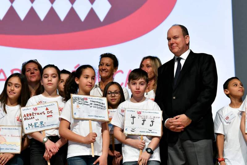 Children show Prince Albert their love for Monaco’s Beaches at Monaco Ocean Week