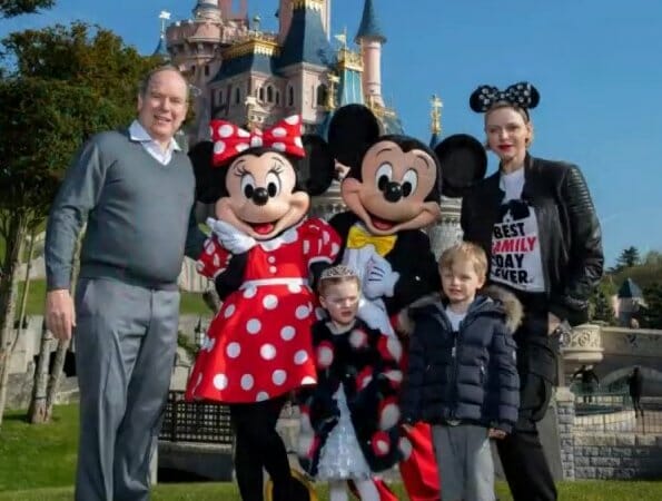 Prince Jacques and Princess Gabriella visited Paris Disneyland