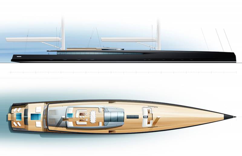 90 meter sailing yacht