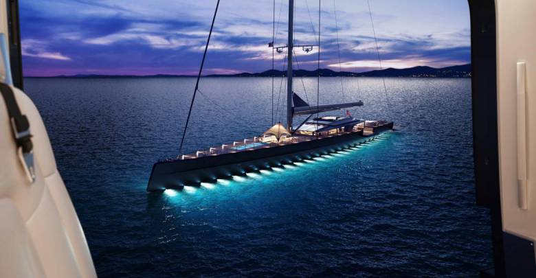 73m sailing superyacht concept MM725 by Malcolm McKeon