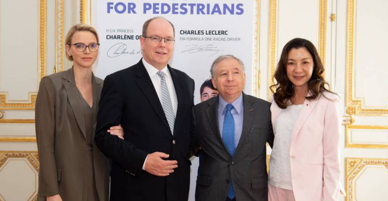 Prince Albert and Princess Charlene received Mr. Jean Todt