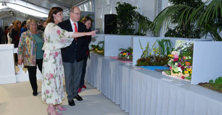 Prince Albert and Princess Caroline Bouquet Competition