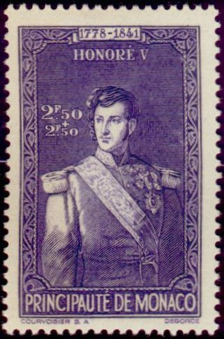 Stamp of Honore V of Monaco @wikipedia.org