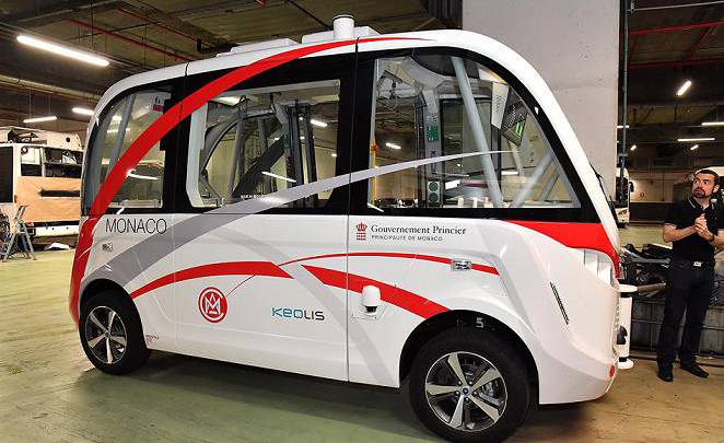 The Monegasque "Smart Principality" is Under Way A First Experience of an Autonomous Electric Shuttle Bus on the Rock this Summer