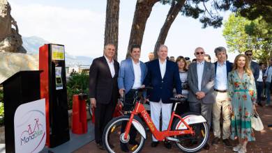 H.S.H. Prince Albert II officially launched MonaBike