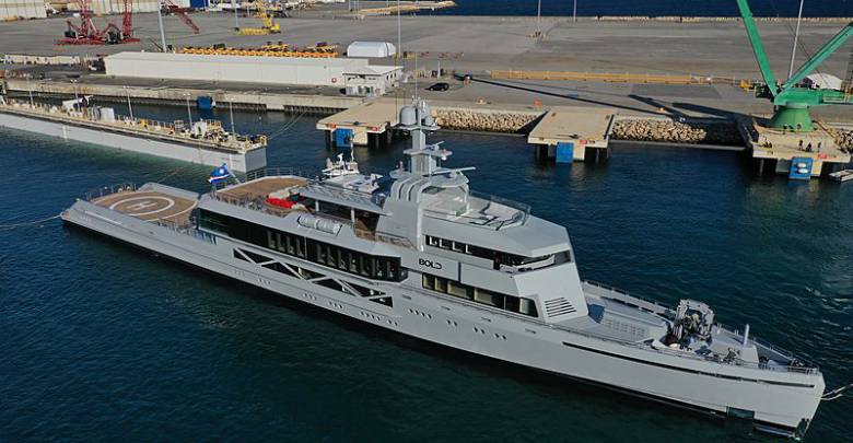 The largest Australian superyacht- 85m explorer Bold delivered