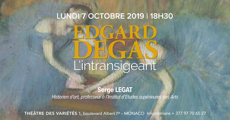 Lecture on the topic "Edgar Degas, the intransigent"