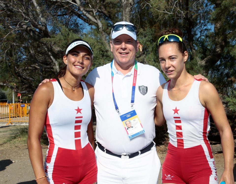 Prince Albert cheers on Monaco’s Athletes during Mediterranean Beach Games