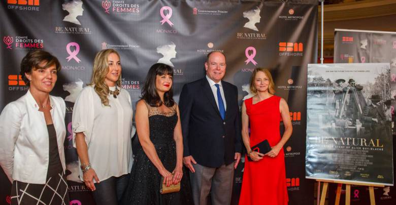 Prince Albert meets Jodie Foster for Pink Ribbon