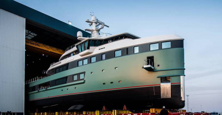 The first SeaXplorer expedition superyacht launched by Damen