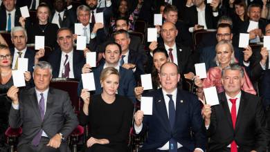 Prince Albert attends International Peace and Sport Forum