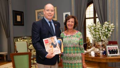 Prince Albert on his mother, Princess Grace