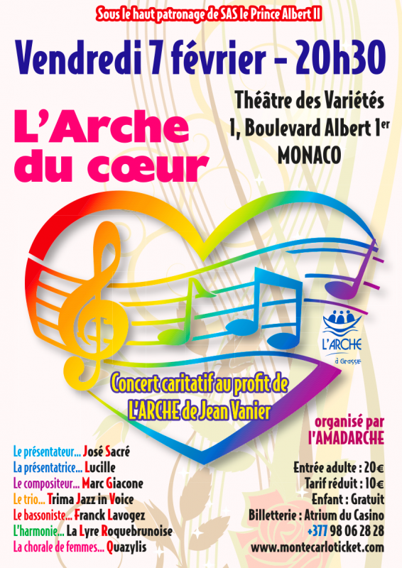 "L’Arche du Coeur", charity concert