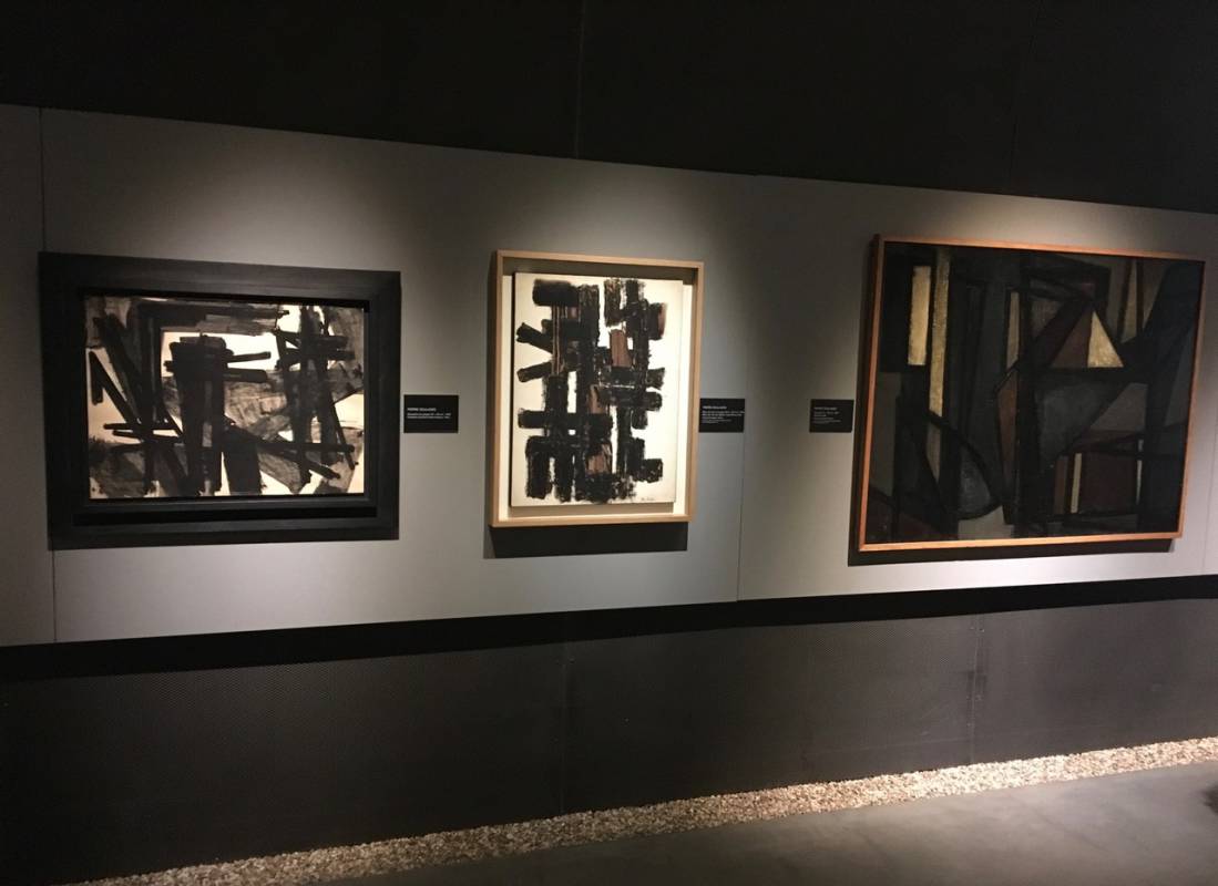 Soulages at the Lympia Gallery in Nice