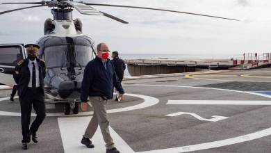 The Sovereign Prince flied over storm Alex ravaged areas