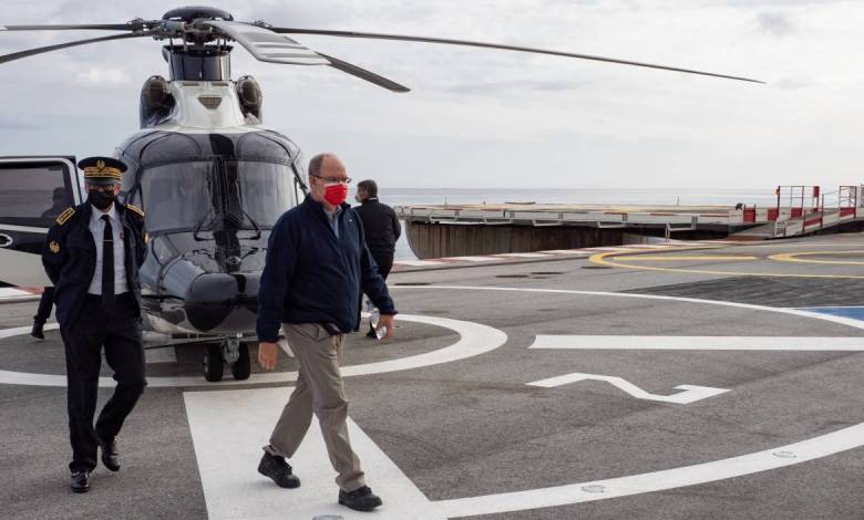 The Sovereign Prince flied over storm Alex ravaged areas