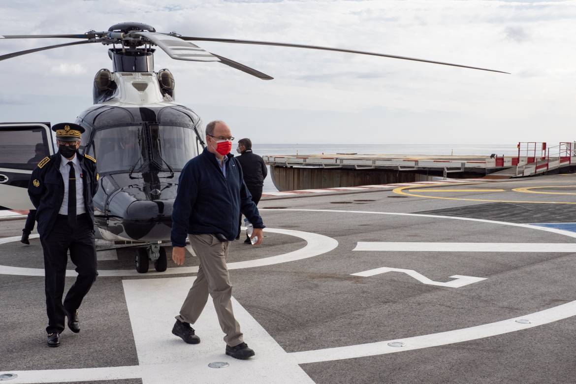 The Sovereign Prince flied over storm Alex ravaged areas